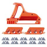 ABS Plasterboard Chamfering Wood Edges Trimming Tool Tilt Angle Ceiling Decorative Planer with Stainless Steel Blade