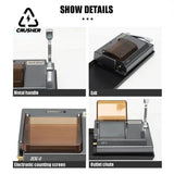CRUSHER HK-2 Fully Automatic Tobacco Rolg hine for 6.5/8mm Tube Electric Cigarette Inject Roller Maker with Roll Tray Tool