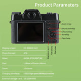 4K HD Vlogging Auto Focus 48MP Anti-shake Travel Portable Camera Integrated Recording USB 2.0 Support TF