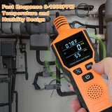 3-in-1 Portable Battery Powerd Handheld Carbon Monoxide Alarm with Temperature & Humidity CO Detector
