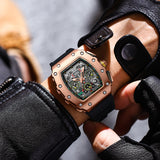 GUANQIN 2023 Automatic Mechanical Winding Watch Fashion Calendar Week Month Chronograph 361L Stainless Steel Relogio Masculino
