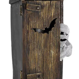 Animated Resin Mummy Toilet Decoration For Halloween - Outdoor Spooky Ornament For Haunted House