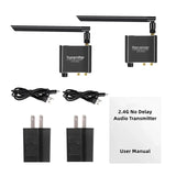 2.4G Wireless Audio Adapter audio Extensor Transmitter & Receiver 50M Lan Extender Splitter RX/TX No Delay for TV Box DVD PC