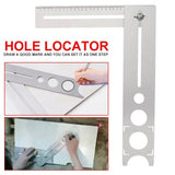 Stainless Steel Tile Opener Locator Marking Punching Positioning Ruler Ceramic Marble Glass or Drilg Hole Tools