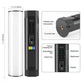 For 17cm Photo Full Color RGB Magnetic LED Fill Handheld Light Wand Vlog Stick