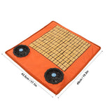 Fan Seating Cushion Chair Pad Bamboo PU Cool for Office