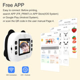 Children Instant Print 2.4 Inch Digital Camera Photo Selfie 1080P FHD Video Thermal Inkless Printing Gifts
