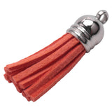 250Pcs/Set Tassels Bulk Colored Leather Pendants for DIY Keychain and Craft