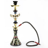 CRUSHER Glass Set with Textured Water Bottle Chicha Bowl Single Hose Hookaah Hoka Complete Narguilhe Hookah Accessories