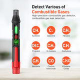 HT60 Combustible Gases Leak Detector with Audible & Visual Alarm Portable Natural Methane Propane Tester Gas Analyzer Pen
