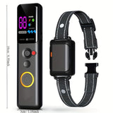 500m Electric Dog Training Detachable Bark Rechargeable Anti Barking Shock Vibration Reflective Collar for All Dogs Pet