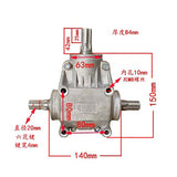 T-shaped Reinforced 1:1 Right-angle Gear Reducer/4-mode Gear Box/Steering Box/Commutator/90 Degree Angle Detector/Guide Box