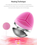 Silicone Facial Cleaning Brush Beauty Cleanser Vibrating Electric Face Cleansing Brush Pore Cleaner Face Firming Machine 93g
