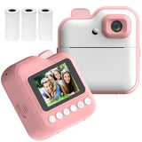 Q6 Kids Camera Instant Thermal 2.4 Inch Screen Photo Printer 48MP 32GB Card with RGB Light Video Recording Printing