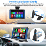Wireless Multimedia Player for All Vehicles Plug Use Car Stereo With Apple CarPlay/Android Auto 7 inch 1024*600 Toucreen
