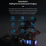 Motorcycle Driving Recorder Waterproof 5.0 Inch Touch Screen Motorbike Gps Speed Tire Pressure Monitoring 1080P Record Cameras