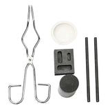 6PCS/Set Graphite Crucible Set Gold Silver Ingot Mold Set Jewelry Design Repair Tool Including High Purity Graphite Crucible