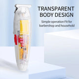 RESUXI LH-210 Professional Transparent Style Detail Trimmer with 1200mAh Battery Rechargeable Hair Clipper for Men