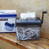 A6 Mini Multifunctional Manual Bill Office Documents Shredder Destroyer Waste Paper Strip Cutting hine