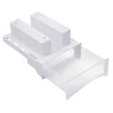 Bisofice Under Drawer Hidden Storage Box Desktop Organizer Transparent Tray Suitable for Desk with Lip Installation