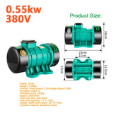 250W/370W/550W 220/380V Attached Plate Vibrator Single 3 Phase Cement Concrete Vibration Motor