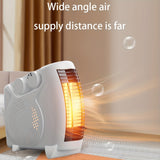 1PC, Small Electric Heater, Ceramic Personal Space Heater Portable Silent Heater Fan For Office With Constant Temperature Heating And Overheat Protection, 2S Fast Heating Space Electric Heater And Dual Speed Adjustable Temperature (EU Plug)