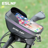 ESLNF Hard Shell Phone Cycg Handlebar Bag Waterproof Large Capacity Toucreen Compatible Bicycle Accessories