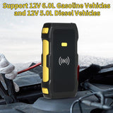 Strong Jump and Power Bank Large Capacity 1200A Peak 12V Portable Car Battery Starter with LED Light/USB