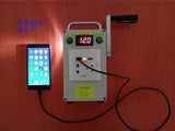 Portable crank 12v DC12V AC220V dual USB output 30W hand cranked power dynamo generator