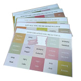 Labels Personalized Index Letter Print Bible Tab Stickers Study Journag for Book