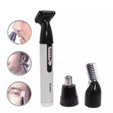 Kemei Rechargeable Electric Nose Trimmer KM-6651 Hair Trimmer And Shaver 3 In 1 Facecare