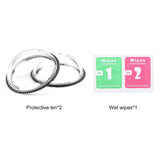 Panoramic Camera Guards Protective Cover Transparent Lens Cap Replacement for Insta360 X4 Accessories