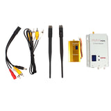 Wireless Transmitter+Receiver 1.2Ghz 1500MW 8CH AV Sender TV Audio Video Transmitter For QAV250 250 FPV Quadcopter Metal