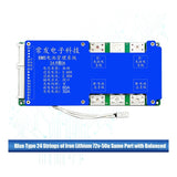 24S 72V 80A LiFePO4 Protection Board Same Port with Equalization Temperature Control BMS Battery Board(80A)