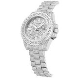 PINTIME Men Watch Luxury Diamond Watchband Iced Out Watches Waterproof Luminous Fashion Quartz Wirstwatch Business Reloj Hombre