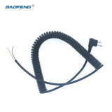 DIY 4-Wire Microphone Cable 2pins M-Plug for Motorola EP450 CP040 CP140 CP200 GP300 GP3188 GP68 GP88 Hytera Etc Wakie Talkie