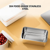 1L Large Capacity Electric Portable Stainless Steel Camping Heated Insulated Lunch Box
