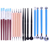 23Pcs Dotting Carving Modeling Painting Kit Painting Mandala Art Embossing Sets Use To Painting DIY Embossing Pattern