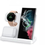 3 in1 Wireless Charger Stand for S22 S21 S20 S10 Ultra Note Galaxy Watch 5 4 Active Buds 15W Fast Charging Dock Station Hot Sale