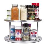Turntable Cupboard Organizer, Lazy Susan,Multi-Functional Rotating Spice Rack For Kitchen Storage