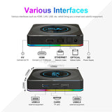 X96 X4 Smart TV Android 11 Amlogic S905X4 RGB Light 4G Support AV1 8K Dual Wifi BT4.1 Media Player 4GB 32GB 64GB Set Top Box