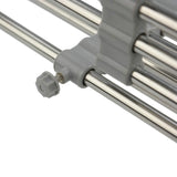 Stainless Steel Dish Drainer Adjustable Arms Drainer Drain Basket Insert Storage Organizer Drainer Fruit Vegetable Tray Drainer