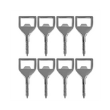 Bottles Kits 8 Pack Blank Stainless Steel Insert DIY Metal Beer Square Opener
