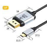 4K@60HZ Type-C to miniDP DP HDTV Adapter HD Video Projection Cable 2k@144hz FOR TV HAUAWEI display screen EDP driver board