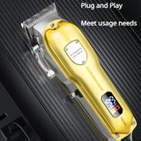 Resuxi LM-2026 High-power Set LCD Digital Display Hair Trimmer Men's Oil Head Carving Electric Clipper