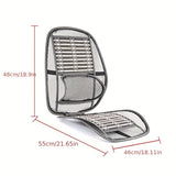 Back support driving comfort - ventilated mesh lumbar pads for car and O-shaped seats