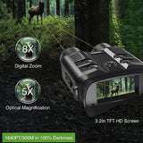 Night Vision Binoculars Device 1080P HD 850nm Infrared 5X Digital Zoom Telescope Goggles Outdoor Hunting Camping Full Dark 300m