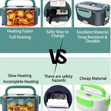 1PC Electric Lunch Box Food Heater, 2-in-1 Portable Food Heater, Leak Proof, Lunch Heating