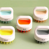 Artifact shampoo washed her hair massage ms silicone brush catch head man