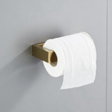 4Pcs Bathroom Hardware Accessories Set Stainless Steel Brushed Gold 16 Inch Bar+Toilet Paper Holder+Hand Towel Rod